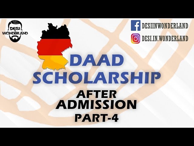 DAAD Scholarship - After admission - Part 4