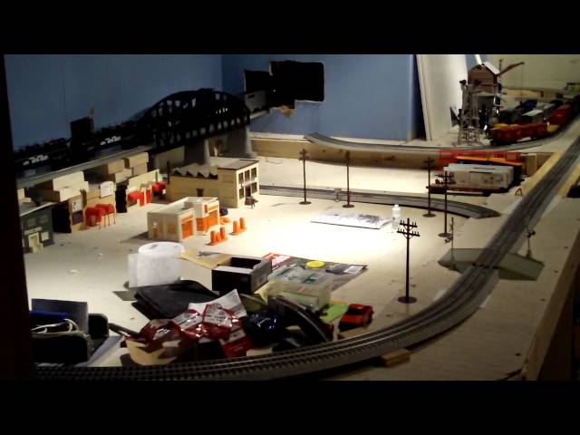 My New  O Scale Layout Under Construction! First video i'm posting of it.