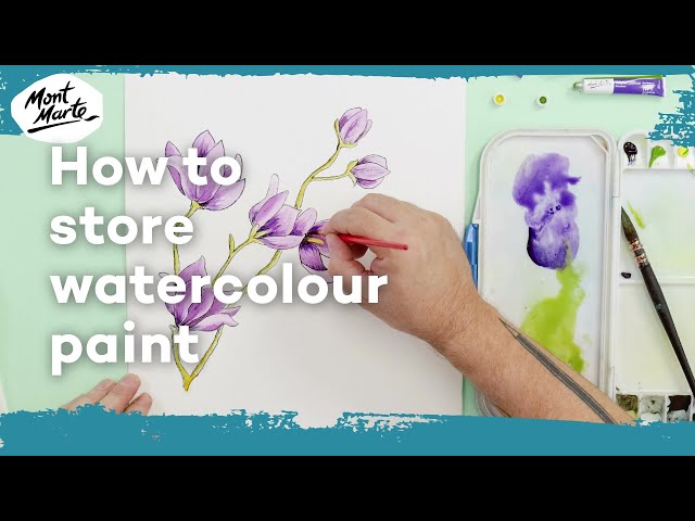 How to store watercolours