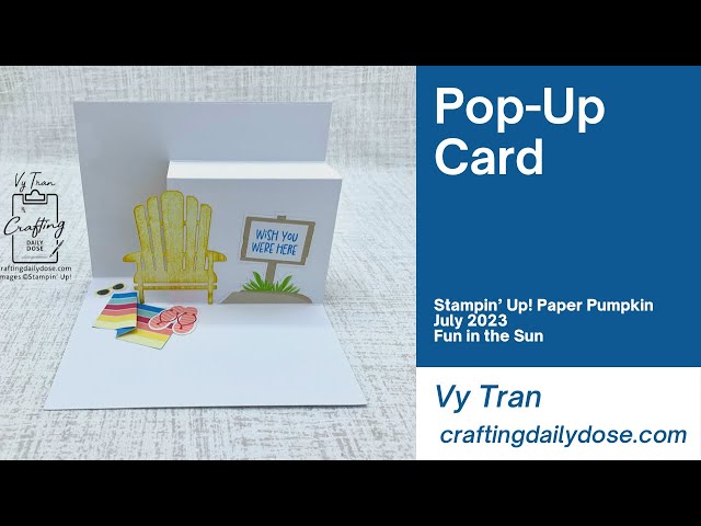 Paper Pumpkin July 2023 Alternative | Pop-Up Card | Fun in the Sun