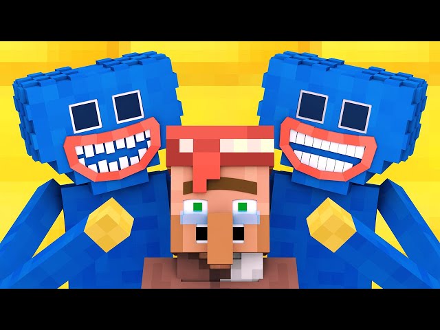 Huggy Wuggy vs Villager : FULL ANIMATION - Minecraft Animation