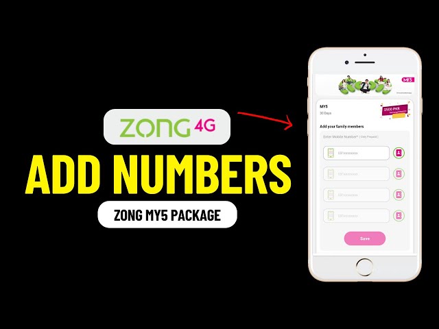 How to Add Numbers in Zong My5 Package ✅