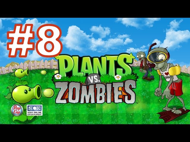 Прохождение Plants vs Zombies с вебкой - 4 Глава - Туман, 2 часть