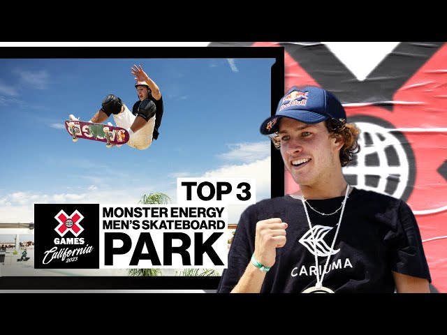 Monster Energy Men’s Skateboard Park: TOP 3 | X Games California 2023