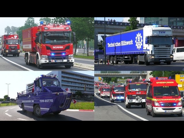 [Hochwasserkatastrophe Ahrtal] Einsatzfahrzeuge aus ganz Deutschland am Nürburgring