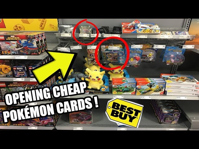 CHEAP POKEMON CARD HUNT AT BEST BUY! Opening Booster Packs