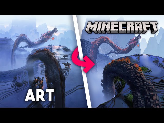 Perfectly Transforming this Dragon into Minecraft!