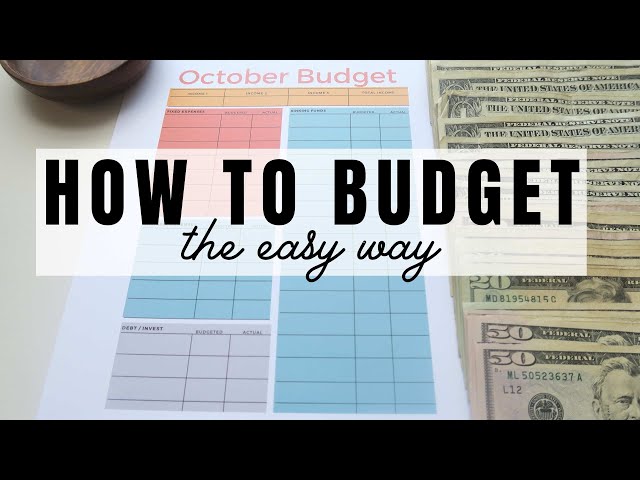HOW TO BUDGET MONTHLY FOR BEGINNERS | CASH SPENDING BUDGET | MY OCTOBER BUDGET