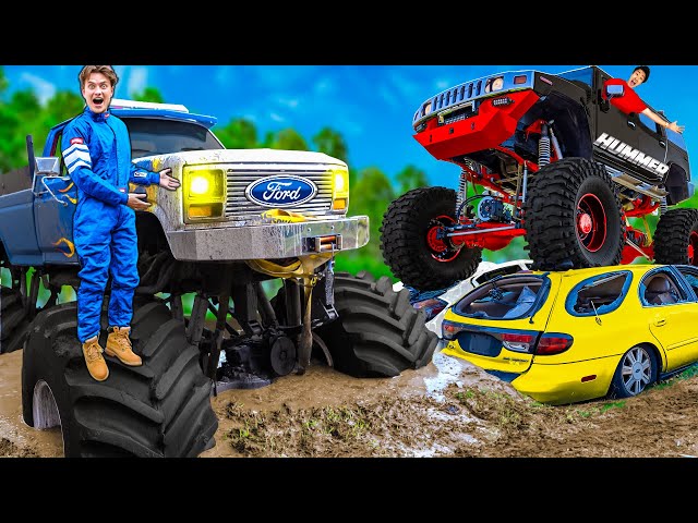 Last To Stop Driving Monster Trucks Wins $10,000!!