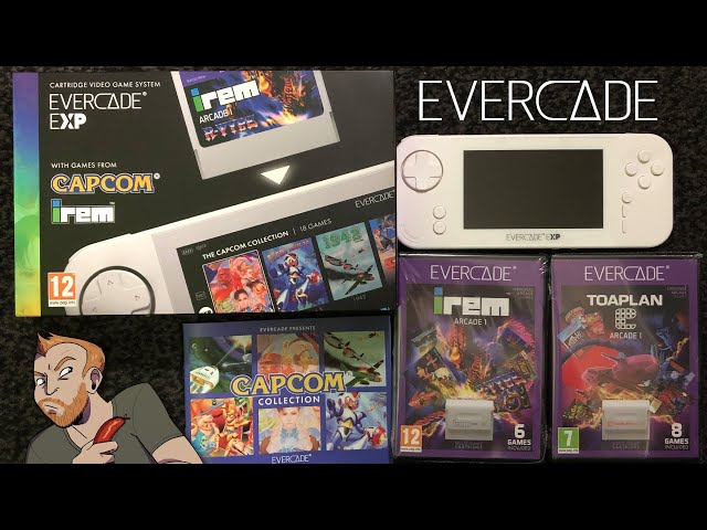 Let's Play Evercade EXP & Games - CAPCOM COLLECTION, IREM ARCADE 1 & TOAPLAN ARCADE 1