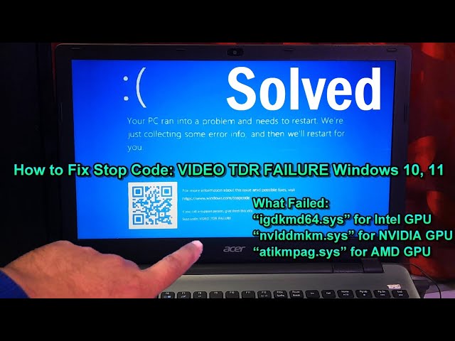 How to Fix Stop Code VIDEO TDR FAILURE Windows 10, 11