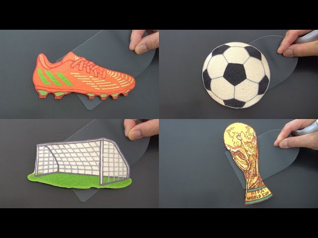 Football Pancake Art - Ball, Soccer Boots, Goal, World Cup