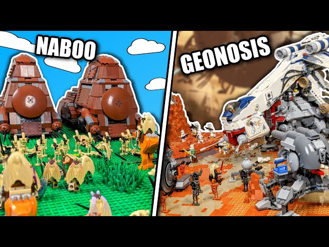 I Built The BIGGEST Star Wars Battles In LEGO!