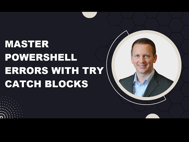 Master PowerShell Errors with Try Catch Blocks