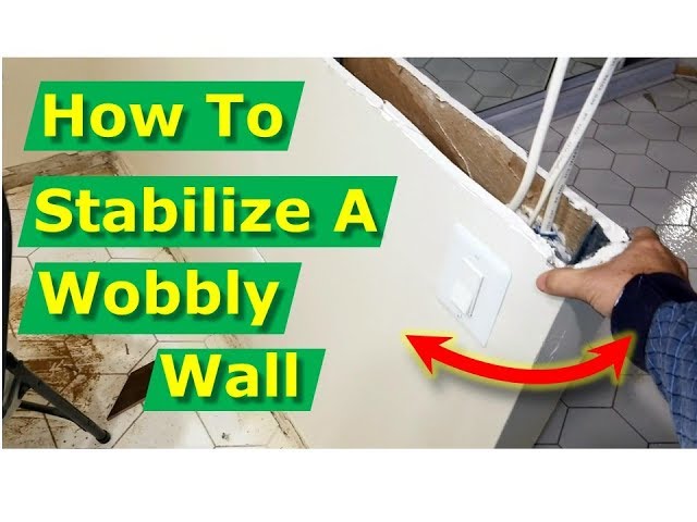 How to Stabilize Wobbly Half Wall (Kitchen Remodel Knee Walls)
