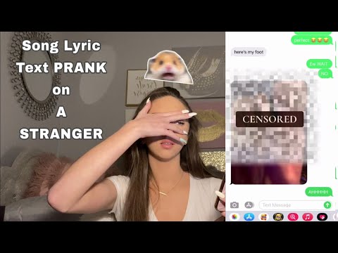 SONG LYRIC TEXT PRANK ON A STRANGER!!!! (WHAT HAPPENED AT THE END WAS TERRIFYING)