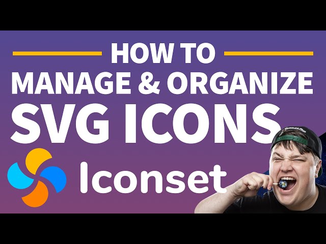Save & Organize Icons and SVG Files with Iconset