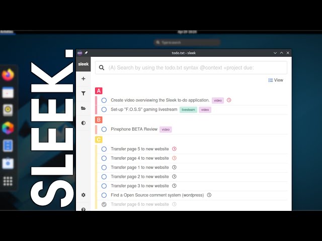 Sleek - An Elegant Todo App for Linux, Windows, and MacOS