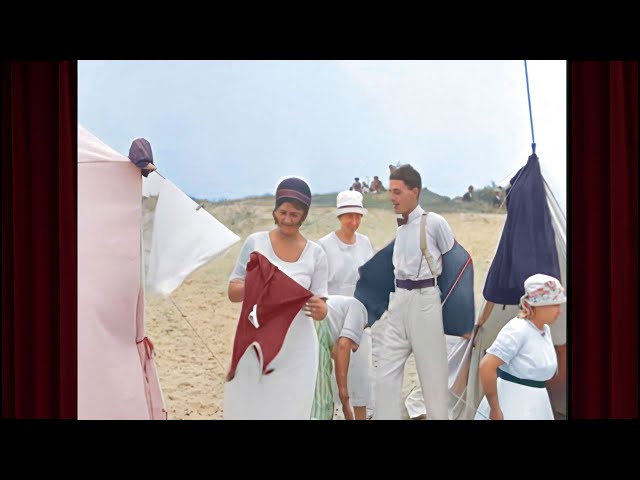 At The Beach c.1921: Restored to Life in Amazing Footage