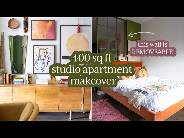 Studio Apartment Makeover With ZERO Closets and Storage