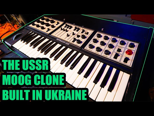 USSR 80's Mini Moog Clone Built In Now Ukraine - ESTRADIN 230
