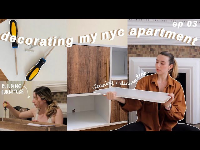 decorating my nyc apartment 03. building new furniture, cleaning my studio + planning ideas vlog