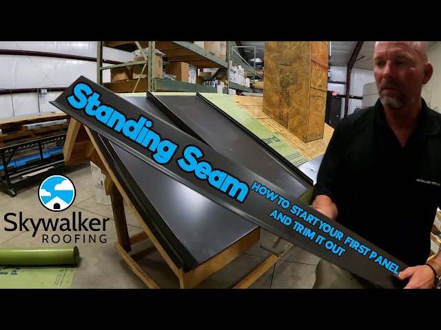 How Do You Start the First Panel of a Standing Seam Metal Roof? | NO SCRIPT with LukeWilson