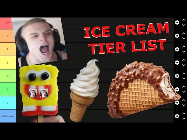 Ice cream tier List Joe Bartolozzi