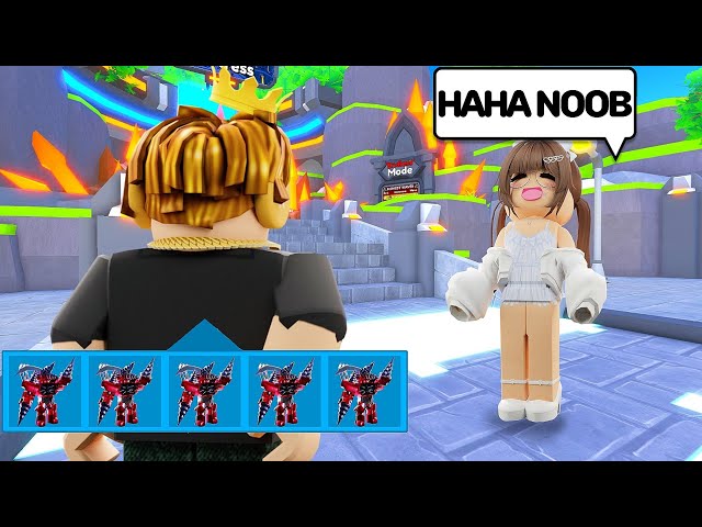 🤣Trolling E-Girl with The ULTIMATE UNIT as a Noob!!😲 Toilet Tower Defense