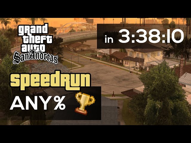 GTA San Andreas Speedrun - Any% in 3:38:10 (Former World Record)