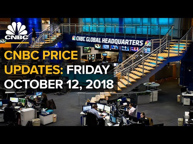 CNBC price updates: Watch stocks trade in real-time — Friday, Oct. 12 2018