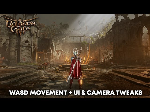 Baldur's Gate 3: WASD Movement, Enhanced Camera & UI Mods + Install Tutorial