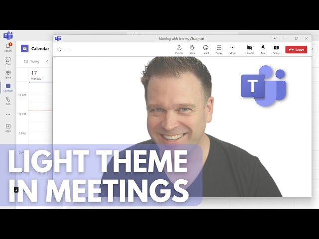 New light theme in Microsoft Teams meetings