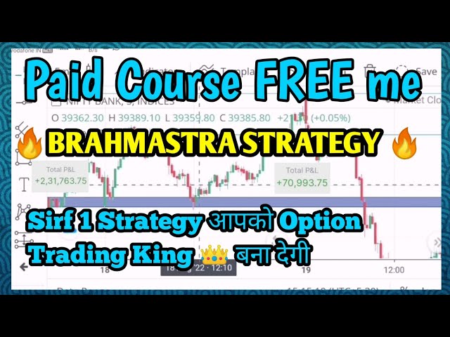 🔥BRAHMASTRA STRATEGY | Bank Nifty Option Trading Strategy | Best Option Trading Strategies #trading