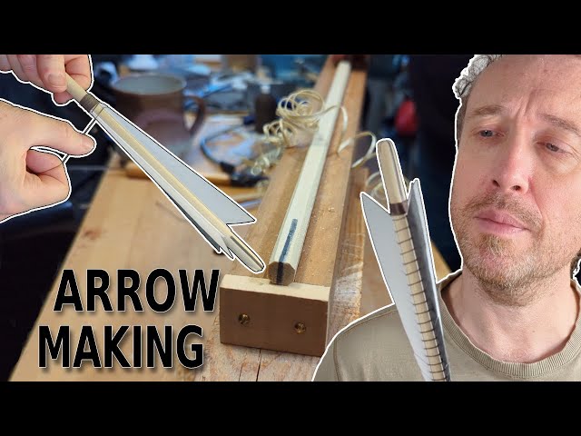 Making a Medieval arrow from start to finish - test for arrow making course