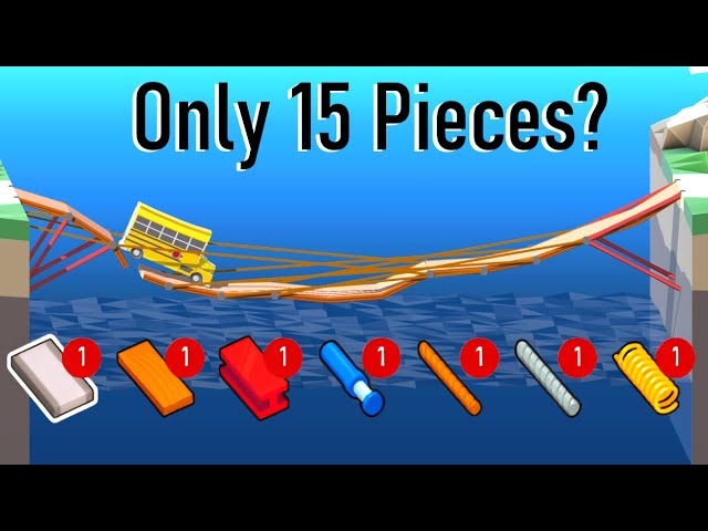 What Is The Minimum Pieces You Need to Beat Poly Bridge 2?