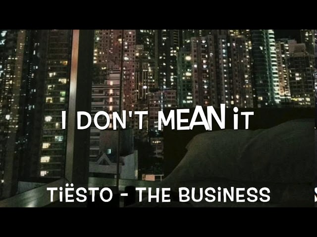 Tiësto - The Business Lyrics