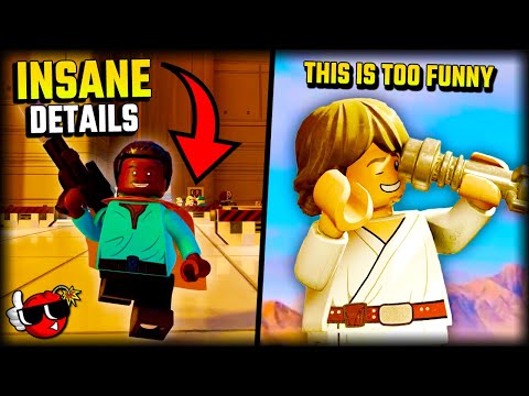 50 INSANE Details and Easter Eggs - Lego Star Wars The Skywalker Saga NEW Gameplay Overview