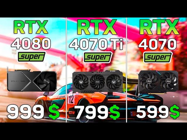 RTX 4080 SUPER vs RTX 4070 Ti SUPER vs RTX 4070 SUPER - 10 Games test