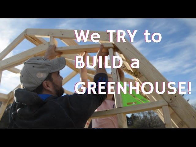 How To BUILD a GREENHOUSE from Scratch, DIY!
