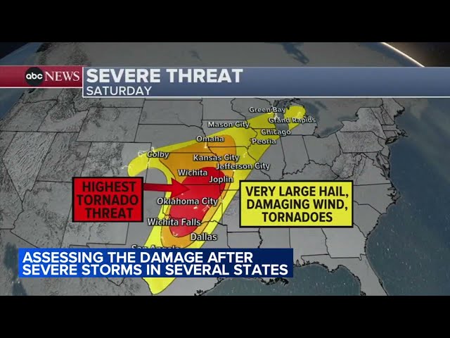 At least 83 tornadoes reported across Great Plains as threat continues; hundreds of homes damaged