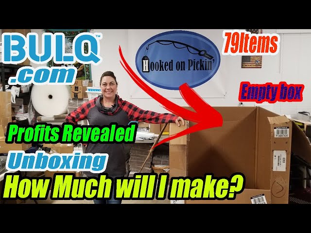 Bulq.com unboxing - 79 Items - Profits revealed - How much will I make? - Online reselling returns.