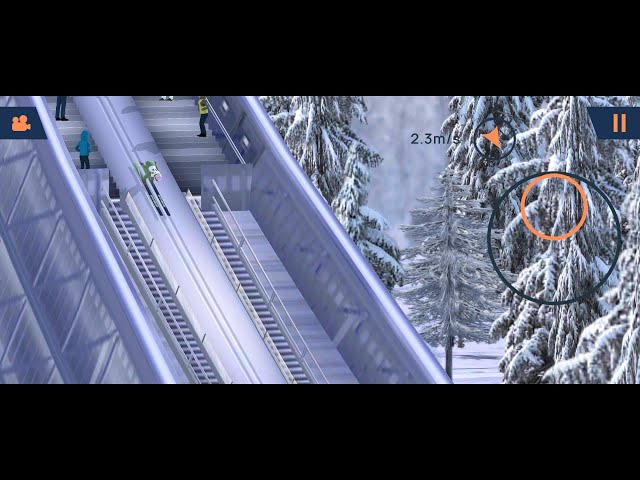 Fine Ski Jumping (by Fine Glass Digital) - free ski jumping game for Android and iOS - gameplay.
