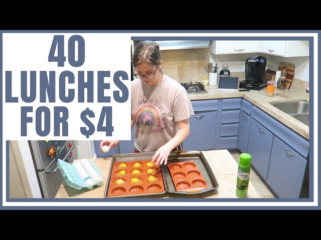 FRUGAL MEALS | 40 FOR $4 | RECESSION WEEKLY MEAL PREPPING | JORDAN BUDGETS
