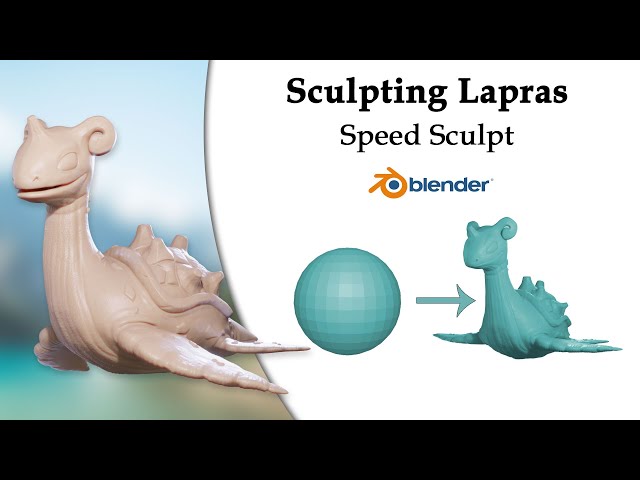 Blender Speed Sculpt - Lapras