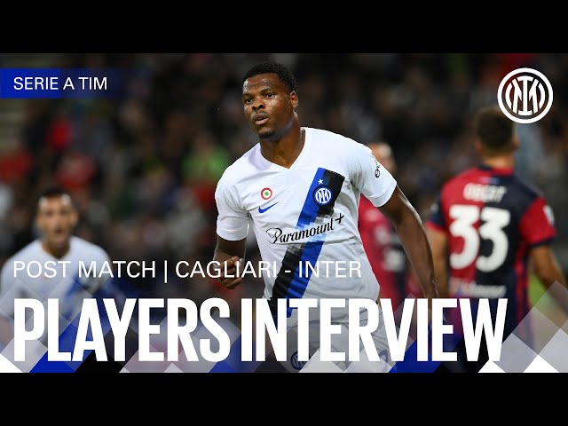 CAGLIARI 0-2 INTER | DUMFRIES AND CALHANOGLU INTERVIEWS 🎙️⚫🔵