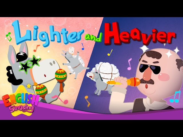 Lighter and Heavier -The Salt merchant and his Donkey- Fairy Tale Songs For Kids by English Singsing