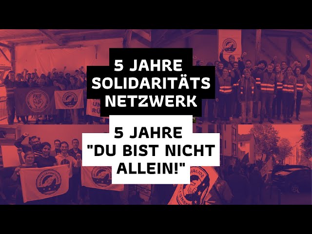 5 Jahre Solidaritätsnetzwerk - 5 Jahre "Du bist nicht allein!"