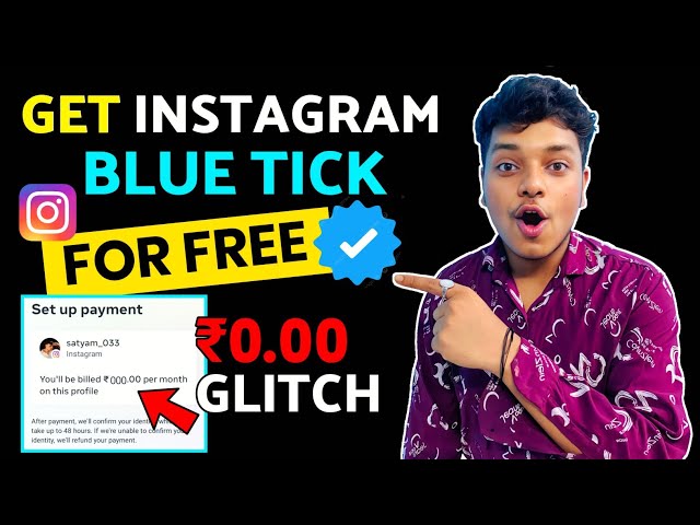 Now Get Instagram BlueTick For Free | Instagram BlueTick | How To Get Verified On Instagram 2023