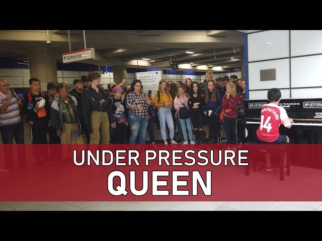 Queen & David Bowie Under Pressure Piano Blocks London Subway Station Cole Lam